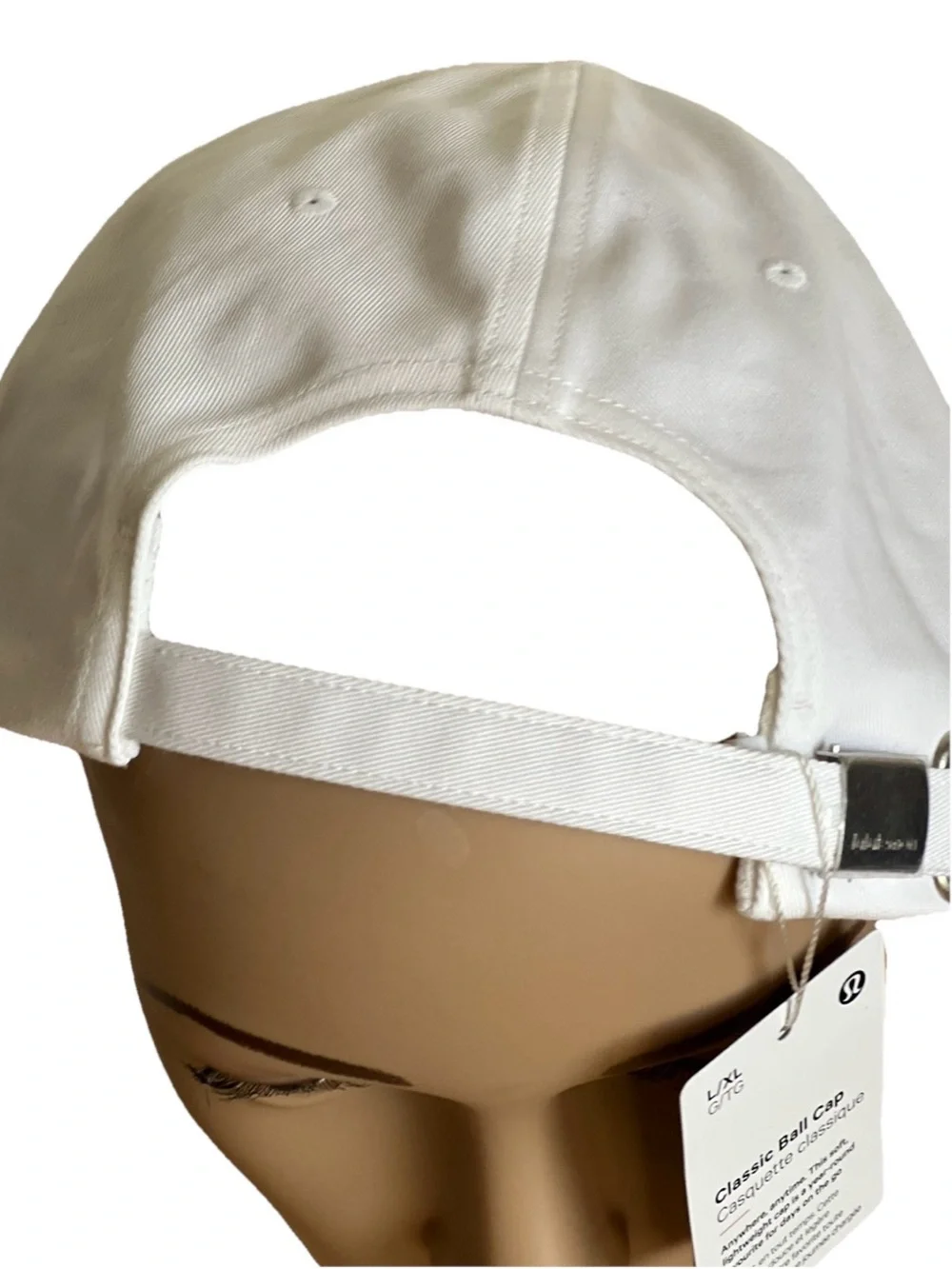 Lululemon NWT Wordmark Unisex Classic Ball Cap in White Black Large/XLarge - Picture 8 of 9
